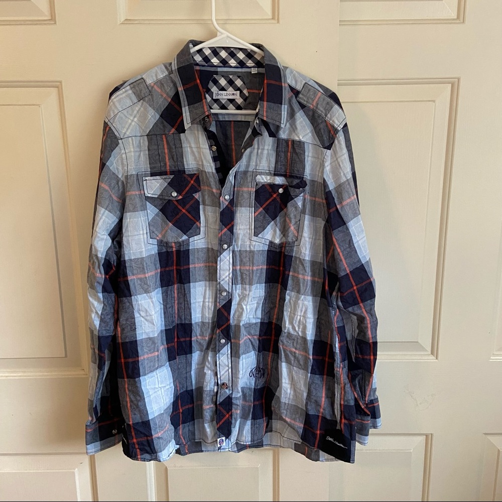 Men’s John Lennon pearl snap